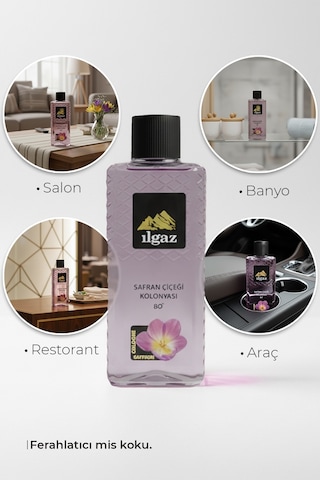 Ilgaz 80 Derece Safran Çiçeği Kolonyası 400 ML