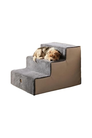 Ortopedik Merdiven 40x51x50 Cm Kedi Ve Köpekler İçin Bej Renkli