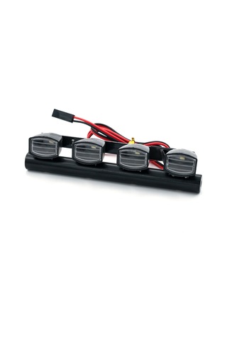 Kosona Trx-4 Ve Scx10 Rc Araçlar İçin 4'lü Led Çatı Aydınlatma Seti - 5v-7.4v Alüminyum Plastik