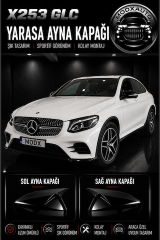 Mercedes Benz X253 Glc 2015+ Araca Özel Yarasa Ayna Kapağı A+