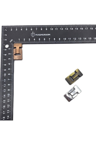 3x14 Mm Deri Bileklik Kiliti Mıknatıslı Kilit 20 Adet 3 X 14 / Bakır