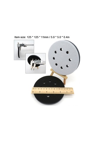 Geeksen 5 İnç Yumuşak Polisaj Pedi, Yapışkanlı Tabanlı, Eğimli Yüzeyler İçin Koruyucu Ve Esnek Polisaj Diski