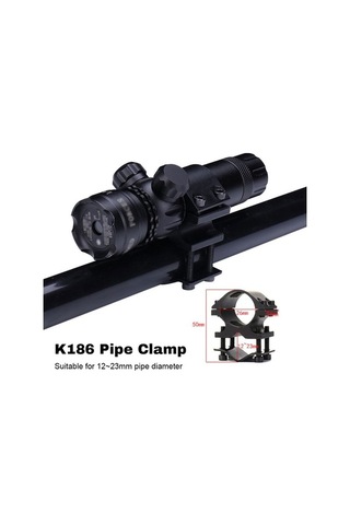 Maoyaya Yeşil Optik Maser Yüksek Güç El Feneri, Usb Şarj, Ayarlanabilir Ray Montaj Siyah