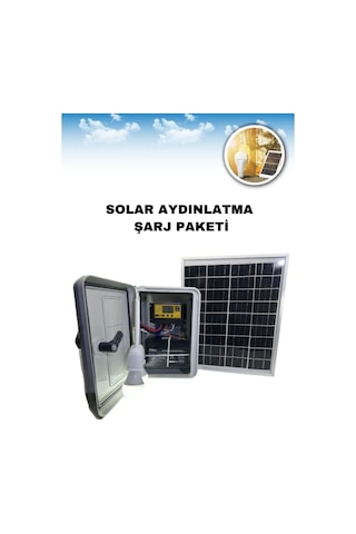 Çobanlar İçin Seyyar Güneş Enerjili Lamba Seti Ve Cep Telefonu Şarj Seti
