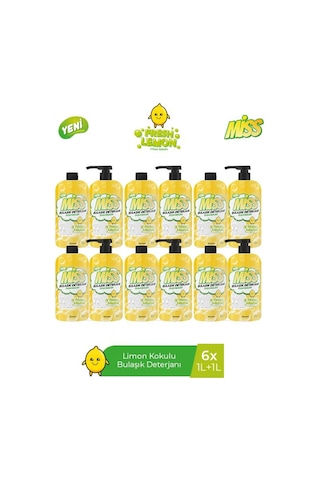 Miss Bulaşık Deterjanı Limon 12'li