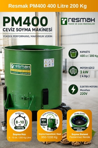 Resmak Pm400 Ceviz Soyma Makinesi