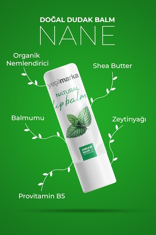 Yeşilmarka Nane Doğal Dudak Balmı