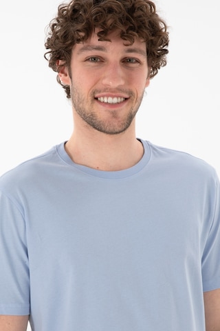 U.S. Polo Assn. Erkek Regular Fit Bisiklet Yaka Açık Mavi Basic Tişört 50305985-VR003
