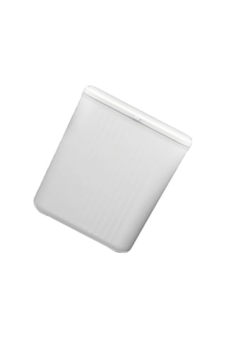 Yuntech01 Beyaz Plastik Duvar Takılı Çöp Kutusu - 9l Kayar Kapaklı, Koku Kontrolü, Mutfak Dolap Kapısı Ve Banyo Uygun