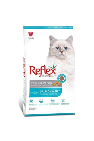 Reflex Sterilised Somonlu ve Pirinçli Kısırlaştırılmış Yetişkin Kedi Maması 10 KG Reflex Sterilised Somonlu ve Pirinçli Kısırlaştırılmış Yetişkin Kedi Maması 10 KG