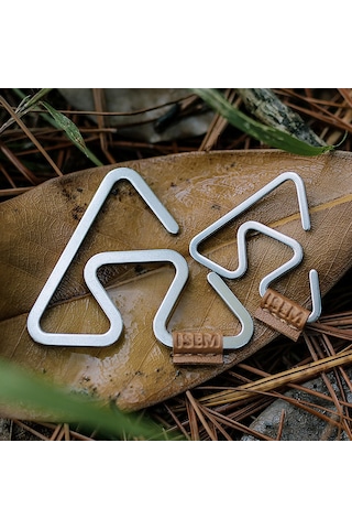 Vkemall Stainless Steel Camping Hook, Anti-slip Heavy Duty, Large Size, 2-pack, Lightweight Multi-functional Hanger For Outdoor Use Diğer