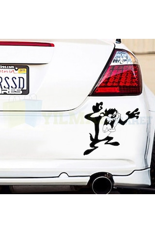 Tazmanya Canavarı Oto Sticker Araba Yapıştırma Etiket Çıkartma