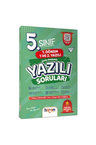 Hocam Anlatır 5. Sınıf Konu Anlatımlı Yazılı Provaları Tamamı Video Destekli-hediye Planlama Kitapçığı-169888