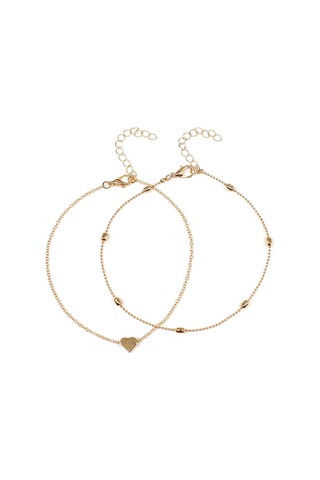 Homyl Vintage Kalp Şeklinde Plaj Tatili Kadınlar Için Altın Altın