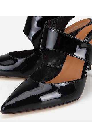 Hotiç Kadın Rugan Deri Siyah Arkası Açık Stiletto 01ayh321940a100 01ayh321940a100