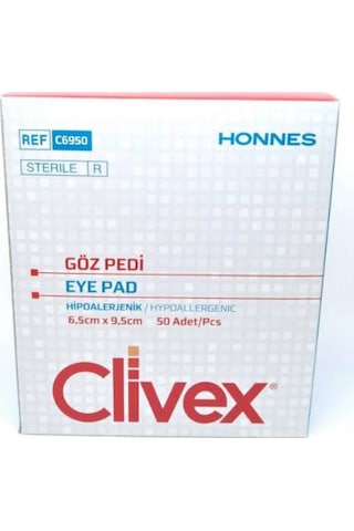 Clivex Yetişkin Göz Kapama Bandı 6.5 x 9.5 CM 50 Adet