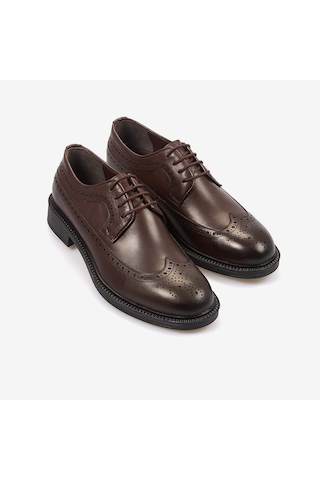 Kemal Tanca Hakiki Deri Erkek Günlük Ayakkabı 2802 Kahve