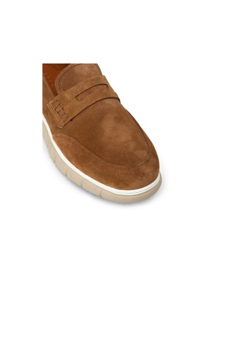 Deery Erkek Hakiki Süet Taba Renk Loafer Ayakkabı - 02045mtbae01
