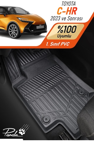 Siyah Toyota C-hr 2023- Sonrası 4d Havuzlu Paspas Takımı