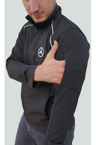Uniprom Mercedes Mont Softshell Biyeli Model 5 Cepli Likralı Siyah