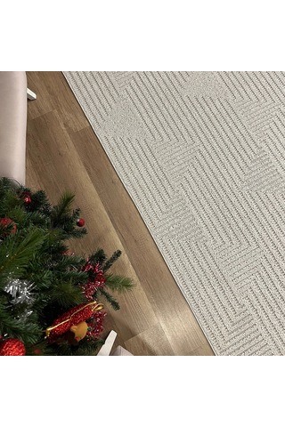 Hoom Rugs Vega S5511a Krem Bej Hav Toz Vermez Hasır Dokuma Modern Makina Halısı Krem