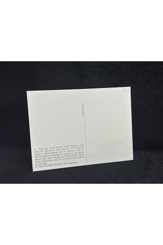 1980 Stamp Collecting Magazine Postcard - Ocean Penny Postage No. 4 - Unposted İngiltere Kartpostal