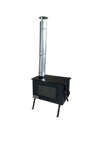 Şömine Camlı Kamp Sobası Cam Sağda