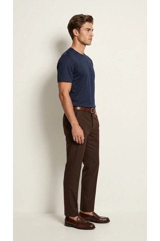 Lenasso Soft Touch Basic Erkek T-shirt Lacivert