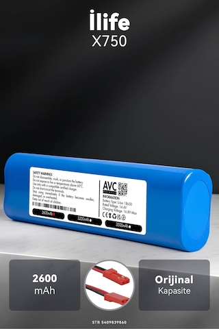 İlife X750 2600mah Robot Süpürge Bataryası K.k