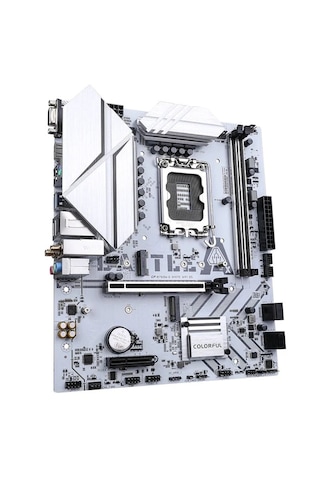 Colorful Battle-AX B760M-G Beyaz WIFI DDR5 7600 MHz mATX Gaming Anakart
