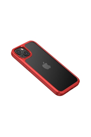 Apple Uyumlu iPhone 13 Kılıf Zore Roll Kapak Kırmızı