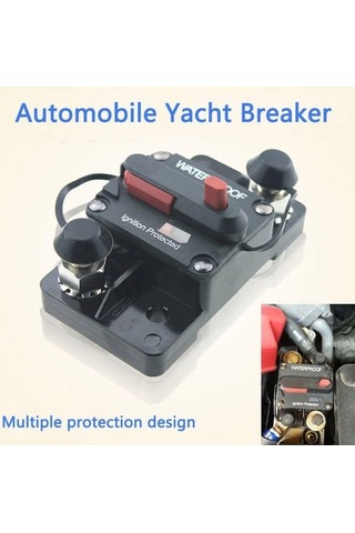 Fastbuy 30a-300a Dc Devre Kesici Sigorta Sıfırlama, 12-48v, Araba Ve Tekne İçin Otomatik Su Geçirmez 40