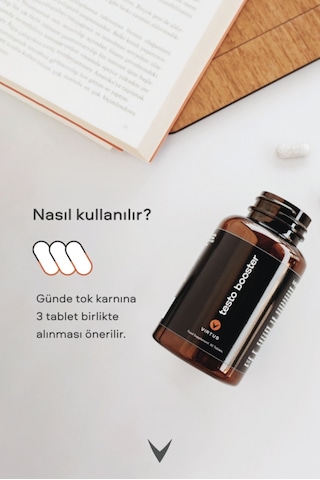 Virtus Testo Booster Tribulus Terrestris, Kore Ginsengi, Çemen, Bor, Vitamin D, Içeren Takviye Edici Gıda