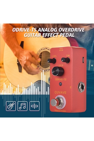 Xindoker Cuvave Odrıve-ts: Dinamik Tepki Ve Parlak Ton İle Ts808 Stili Overdrive Pedalı - Level, Gaın, Tone Kontrolleri, True Bypass, Dayanıklı Çinko Çelik Kasa