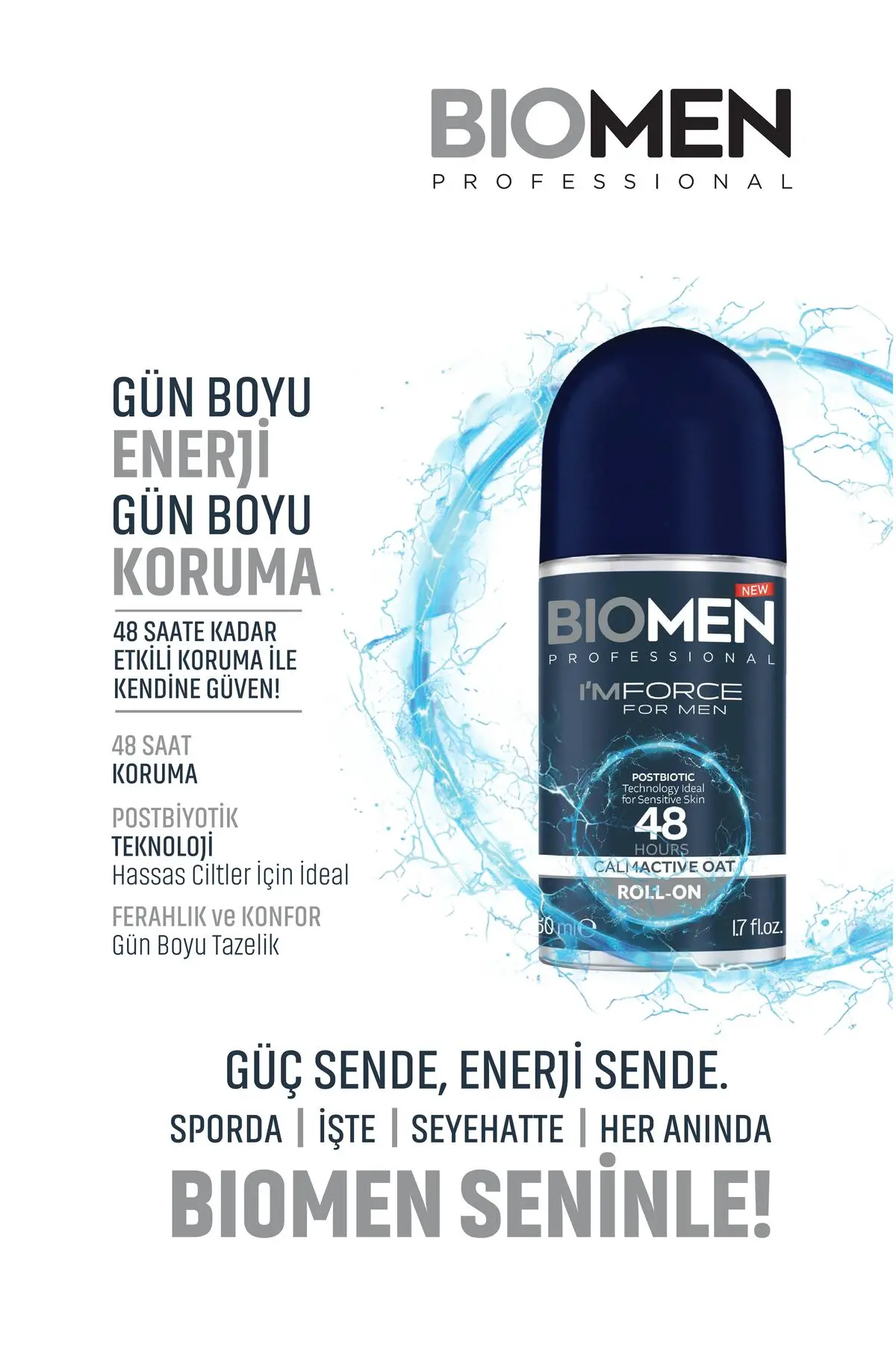 Roll-on For Men Ferahlatıcı Etki I'm Force 2x50 Ml