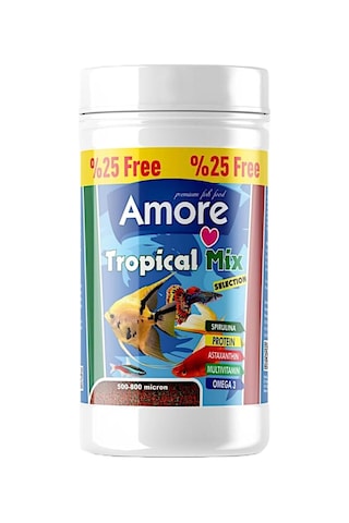 Lepistes-melek-plati-moli Balığı Granül Yemi 12x125 Ml Tropikal Mix Selection