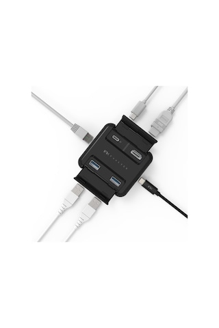 Type-C Hdmı Ethernet Dönüştürücü Usb Çoklayıcı Mfı Sertifikalı-Siyah
