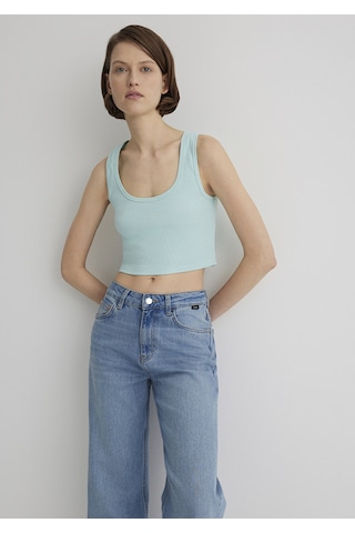 Mavi - Yeşil Crop Basic Atlet 1613071-71731 Yeşil