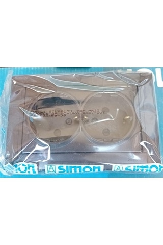 Simon 34 Renkli İkili Topraklı Priz Çerçeveli