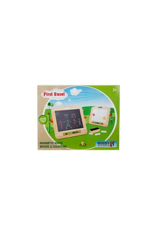 Wood Ahşap Yazı Tahtası Beyaz Magnetli Ve Kara Tahta Masa Üstü