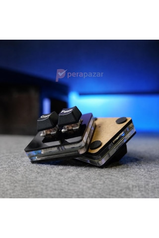 2 Tuşlu Mini Mekanik Makro Klavye Programlanabilir Kopyala Yapıştır Kısayol Klavyesi Type-c Kablolu Oyun Tasarım Ofis