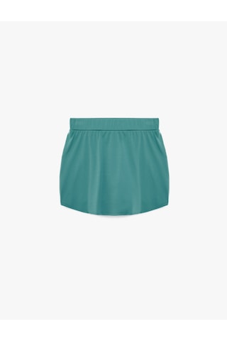 Koton Yüksek Bel Slim Fit Cep Detaylı Mini Spor Şort Etek Yeşil 6sak40069nk