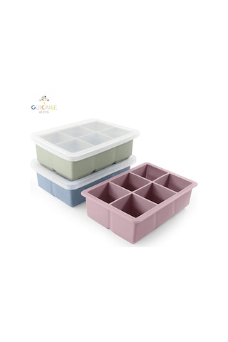 Wezone Morandi 3'lü Silikon Buzluk Seti: 6'lı Gül Desenli, Kapaklı, Yiyecek Dereceli, Ev Ve Parti İçin Pratik Buz Şekillendirici Çok Renkli