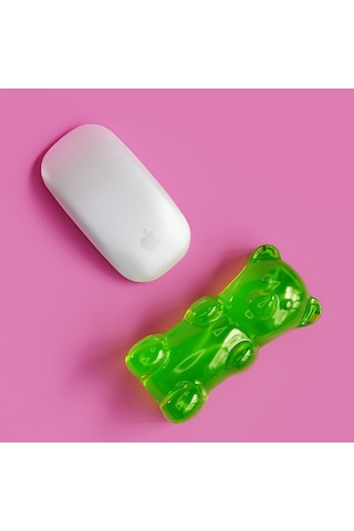 Mustard Gummy Bear Mouse Bilek Desteği - Yeşil