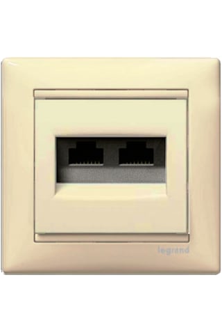 774147-valena Cat6 Data Prizi Rj45 Utp-2 Çıkışlı Bej