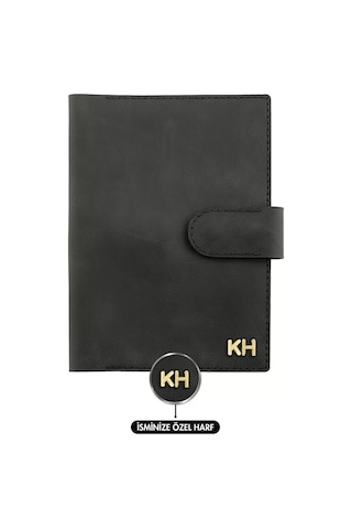 A5 Defter Ve Ajanda Kılıfı - %100 Rainbow Deri - Ko10001 - Antrasit Antrasit