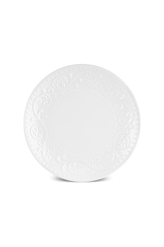 Karaca Safir 6 Parça Porselen Kek/pasta Takımı 21 Cm Beyaz