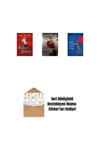 4 Gün 3 Gece + Hayal + Her Yerde Kan Var Ciltli + Okuma Sticker'ları