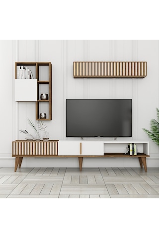 Variant Milan Tv Ünitesi - Ceviz / Beyaz