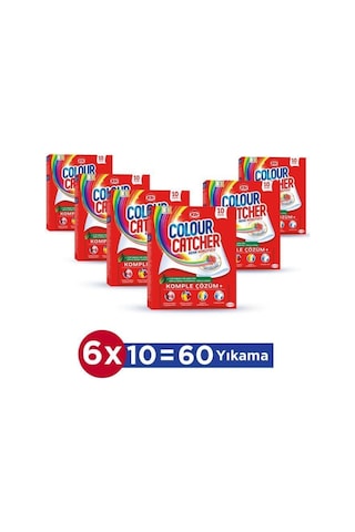 K2R Renk Koruyucu Mendil 6 X 10'Lu Paket (60 Yikama)